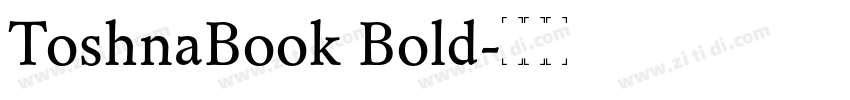 ToshnaBook Bold字体转换 ToshnaBook Bold字体转换